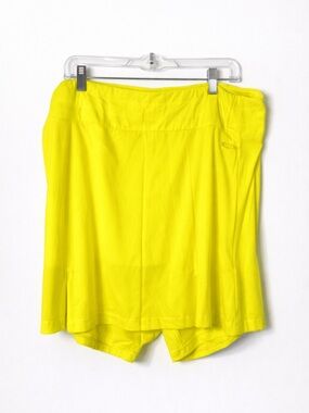 Oakley Womens Golf Skort Neon Yellow Large 3-in-1 Athletic Skirt/Short Set XL